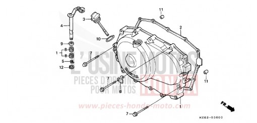 RIGHT CRANKCASE COVER NTV650T de 1996